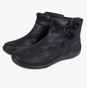 Unisex Arch Support Boots Soft Leather Ankle Boots High Top Low Heel Bootie Shoe